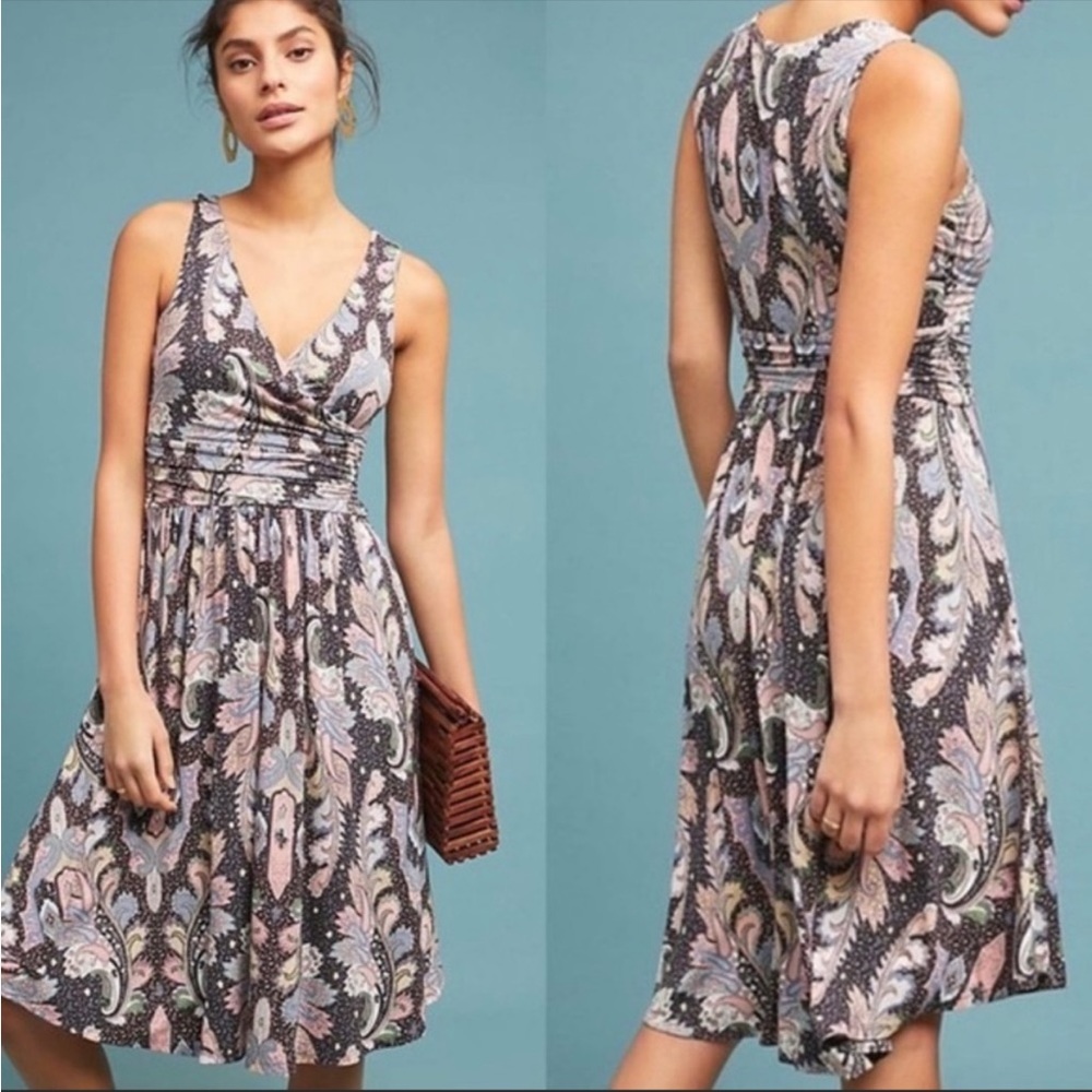 Anthropologie Maeve Leslie Midi Paisley Dress - Size S